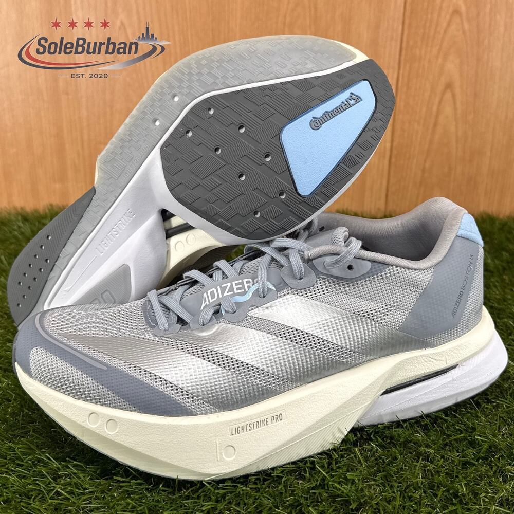 adidas Adizero Boston 13 Grey Running Shoes JS4949 Women's Size 7